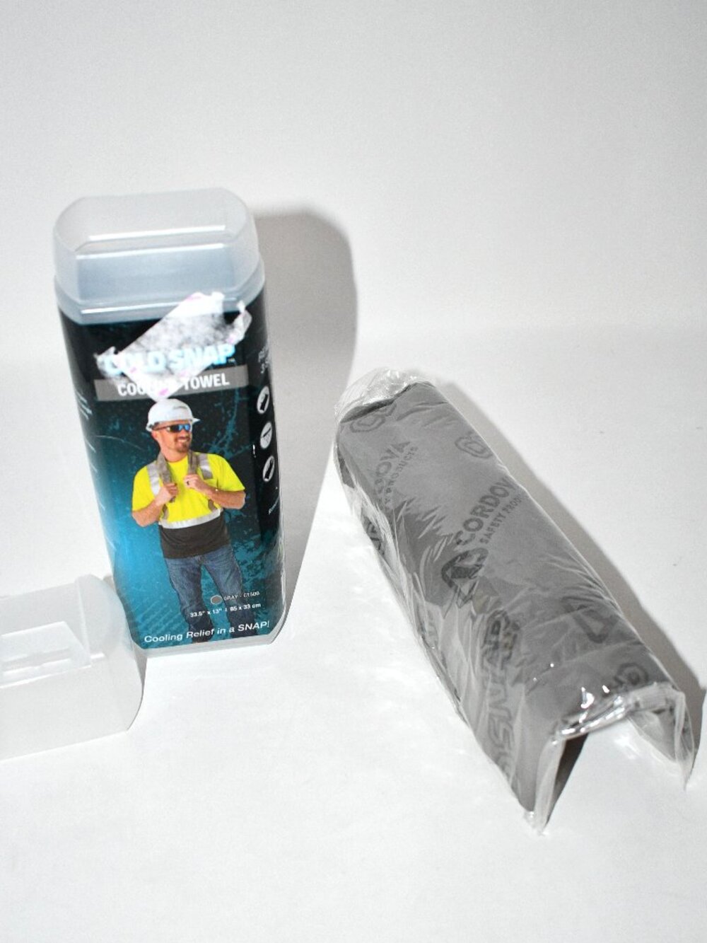 Cordova CT500 Coldsnap Cooling Towel, Gray, 33.5 x 13 Inches, Super Absorbent PV